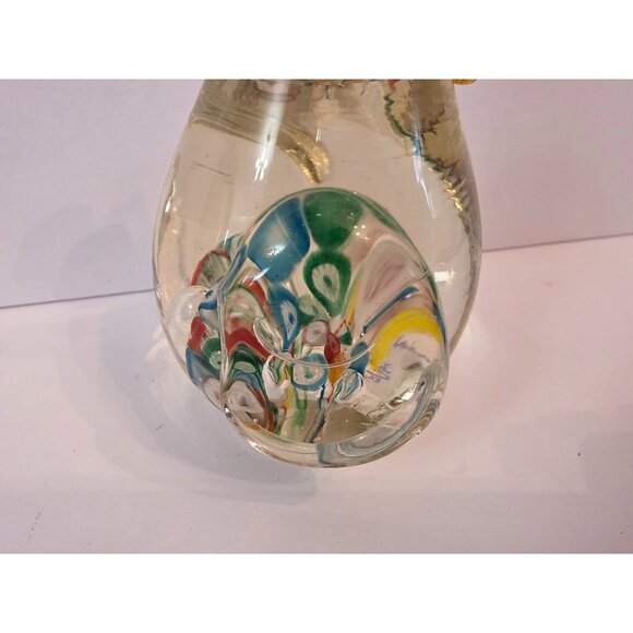 Handcrafted Murano Glass Rooster Figurine Paperweight Millifiore - Picture 4 of 8